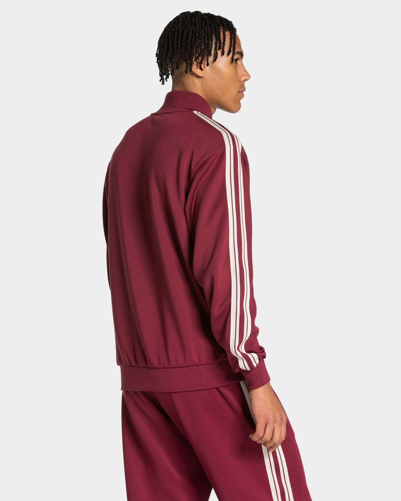 Club Zip Jacke "Weinrot"