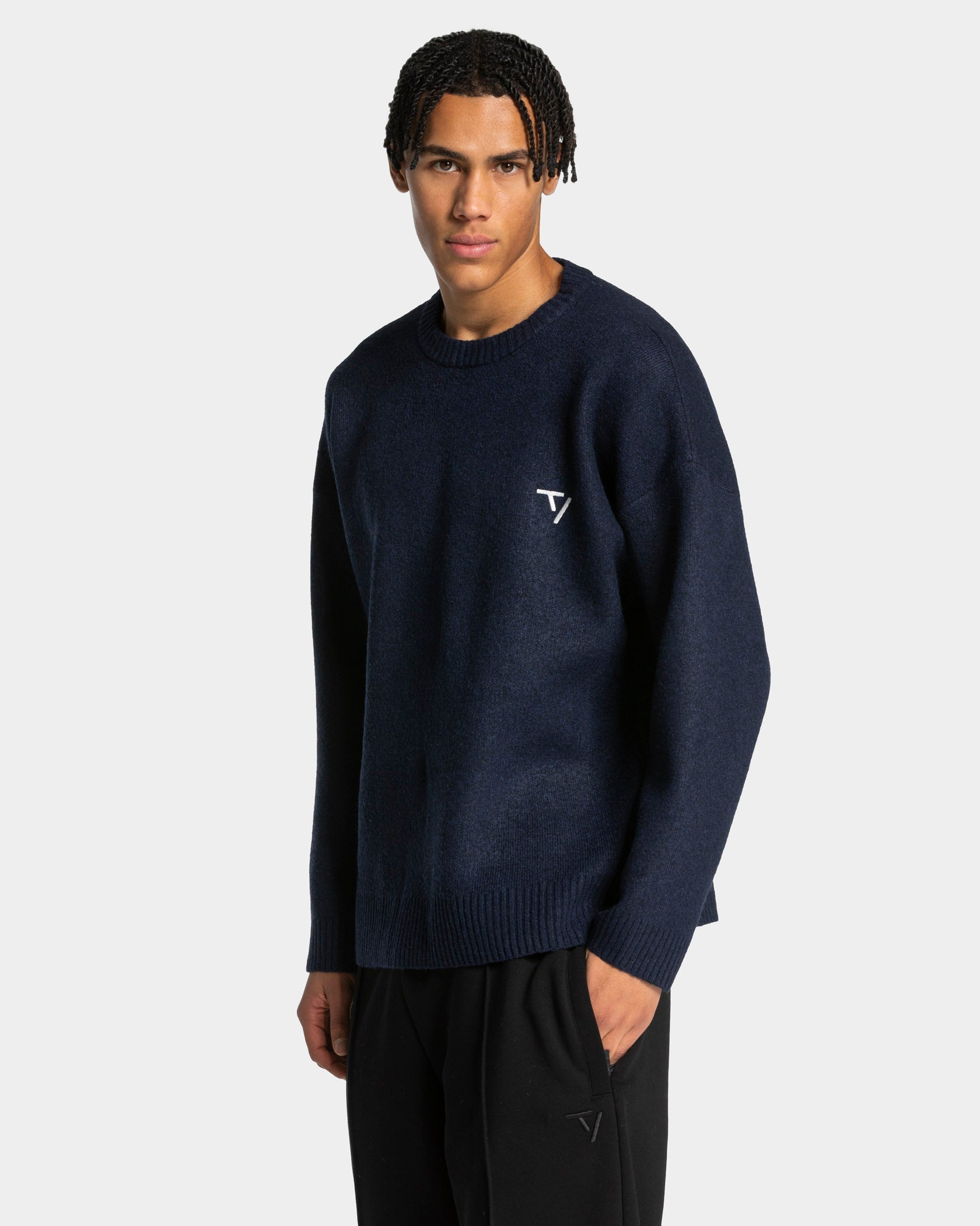 Knit Sweater "Midnight Meliert"