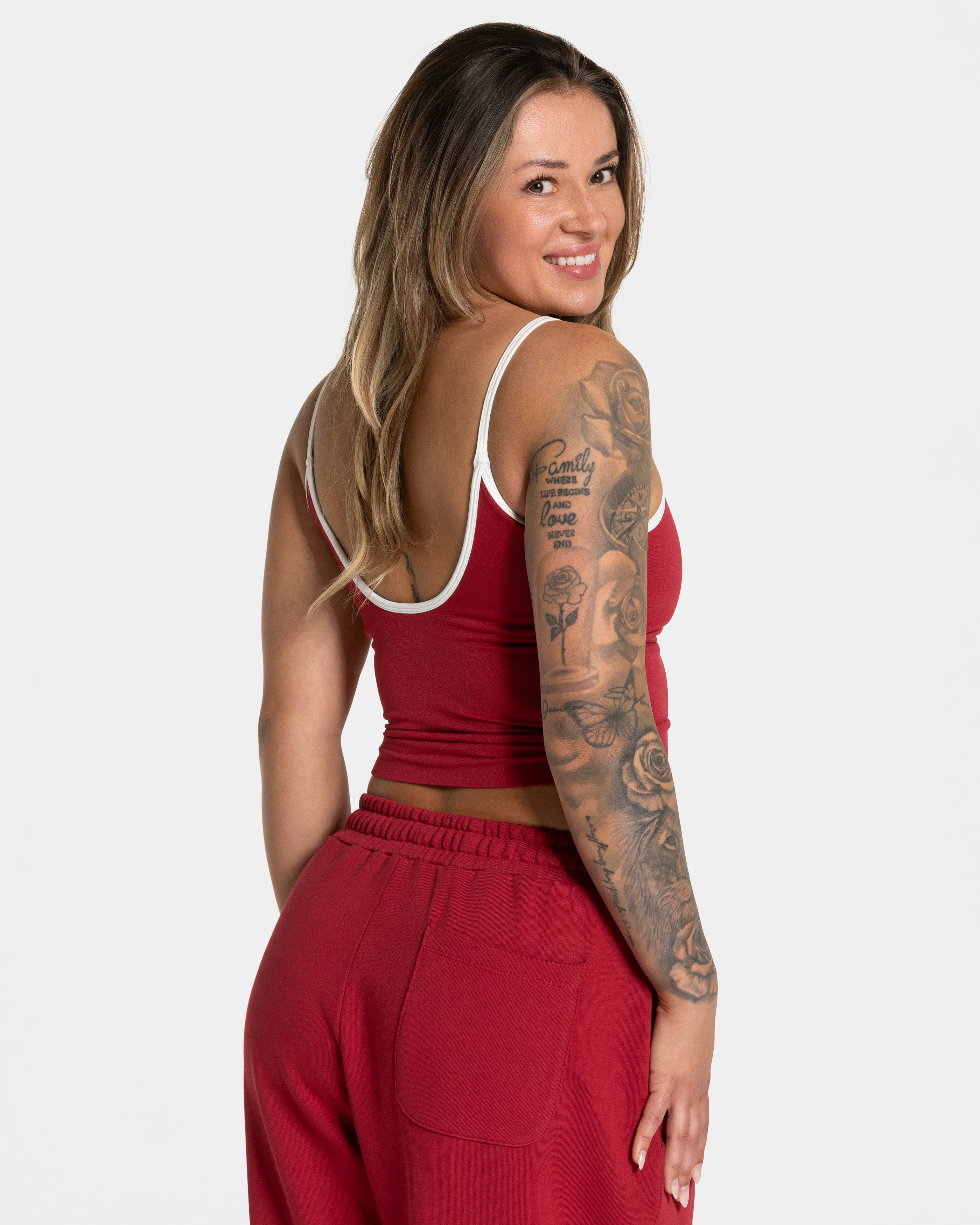 Contrastline Cami Top "Cherry"